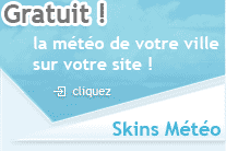 Gratuit la Météo sur votre site